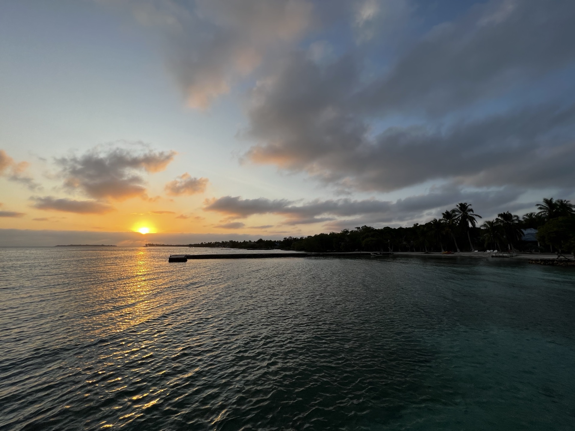 Sunset over the Caribbean