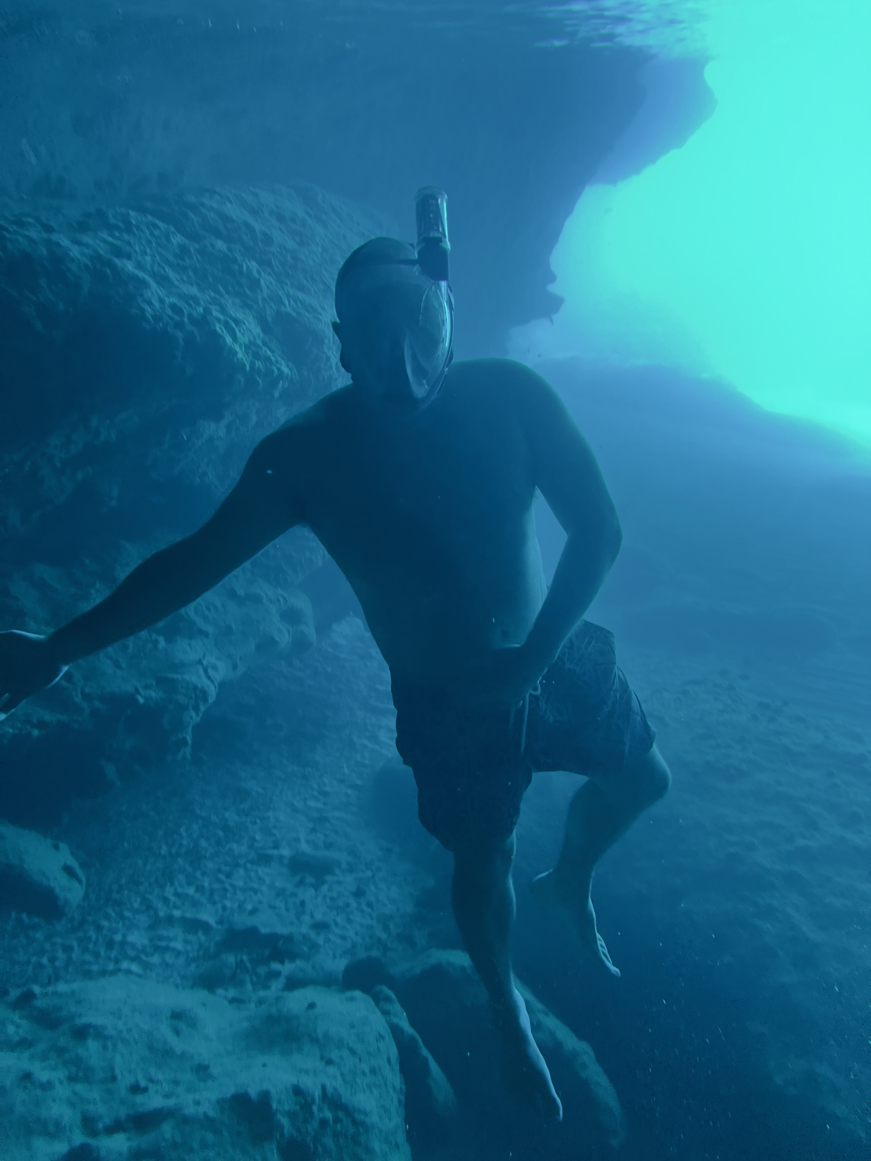 Exploring underwater caves