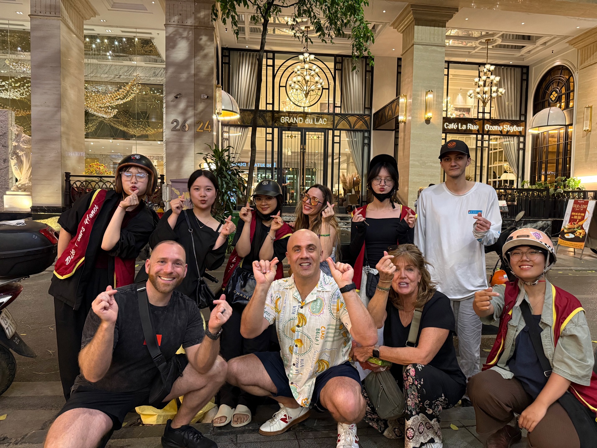 Food tour crew in Hanoi