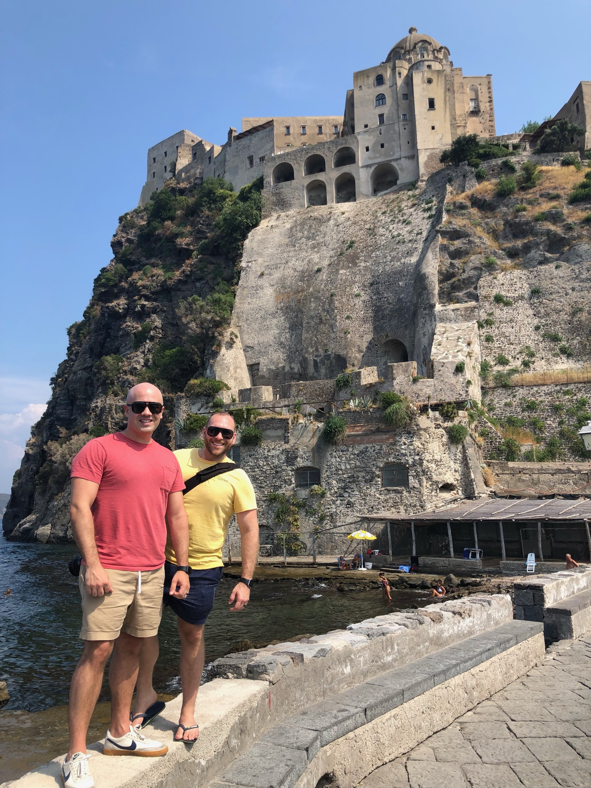 At the foot of the Castello