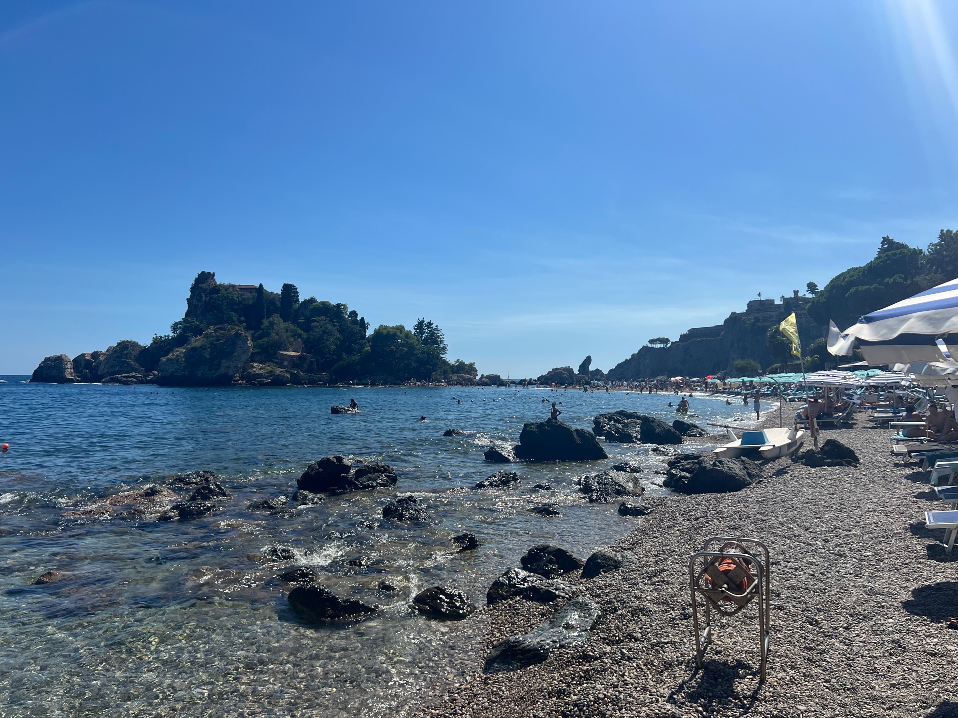 Isola Bella beach in Sicily