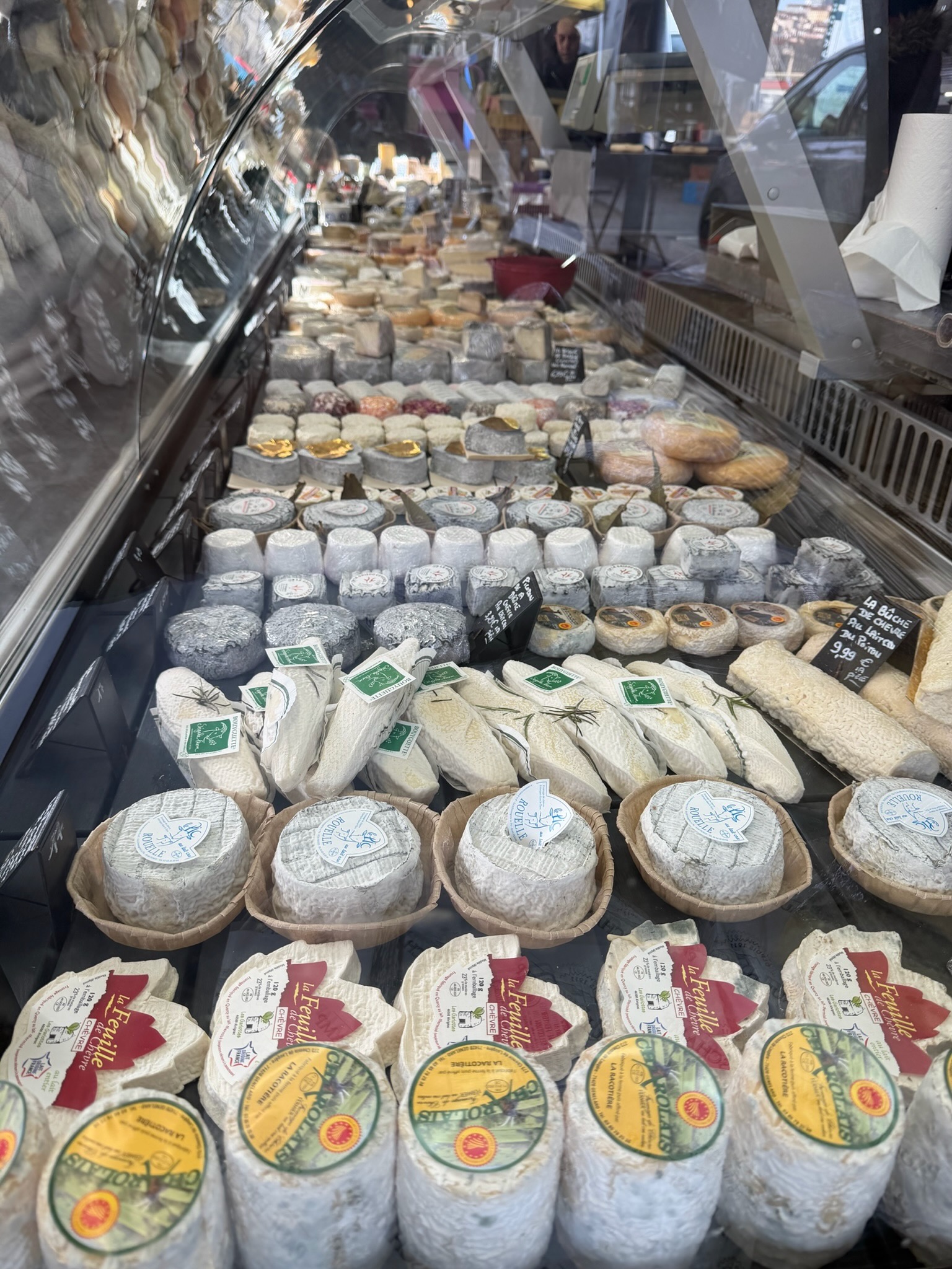 The cheese counter at the market