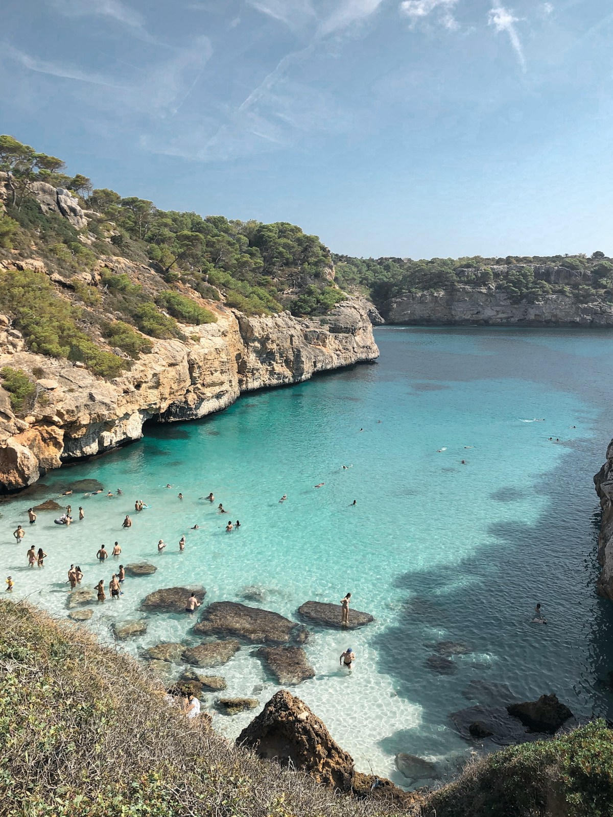 Turquoise cove in Mallorca